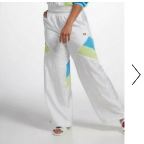 Champion retro cinched ankle windbreaker nylon parachute pants - Picture 2 of 12